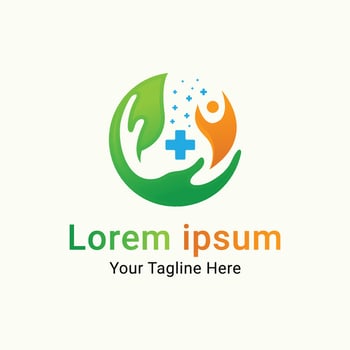 Eco Health Care Logo Design vector