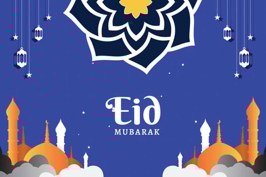 Eid Social Media Banner vector