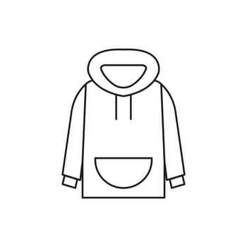 hoodie for symbol icon website presentation vector