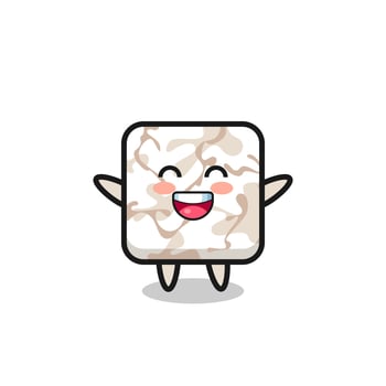 happy baby ceramic tile cartoon character vector