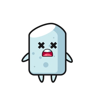 the dead chalk mascot character vector