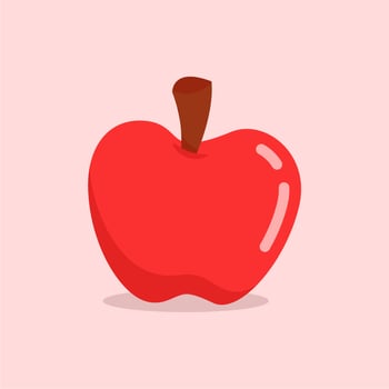 Illustration vector graphic of apple