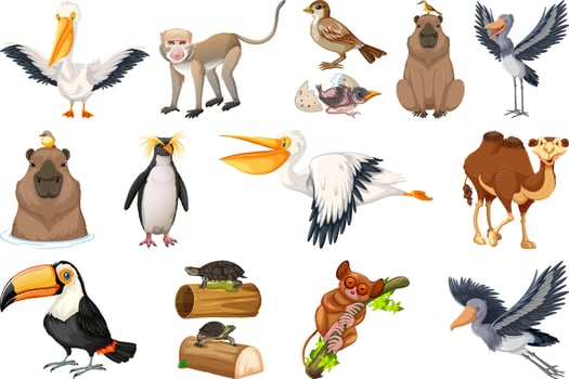 Different kinds of animals collection vector