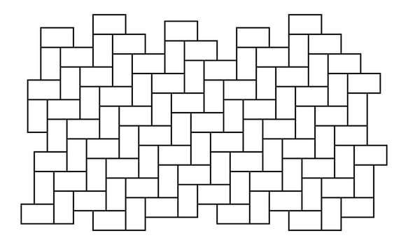 Subway tile line background. Metro tile pattern. Vector illustration