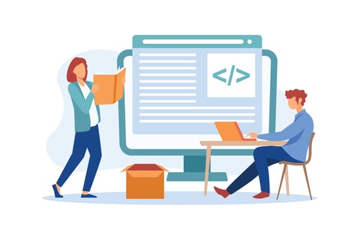 web development illustration exclusive design inspiration vector