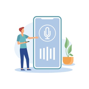 voice control illustration exclusive design inspiration vector