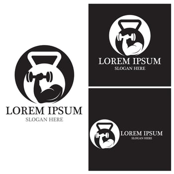 Fitness Logo Design vector illustrationicon
