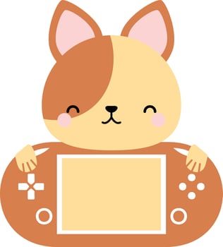 Video Gamer Puppy vector