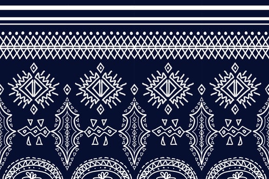 Seamless geometric ethnic asian oriental and tradition pattern design for texture and background. Silk and fabric pattern decoration for carpet, clothing, wrapping and wallpaper vector