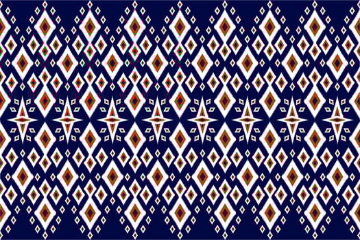 Seamless geometric ethnic asian oriental and tradition pattern design for texture and background. Silk and fabric pattern decoration for carpet, clothing, wrapping and wallpaper vector