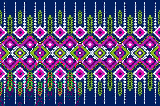 Seamless geometric ethnic asian oriental and tradition pattern design for texture and background. Silk and fabric pattern decoration for carpet, clothing, wrapping and wallpaper vector