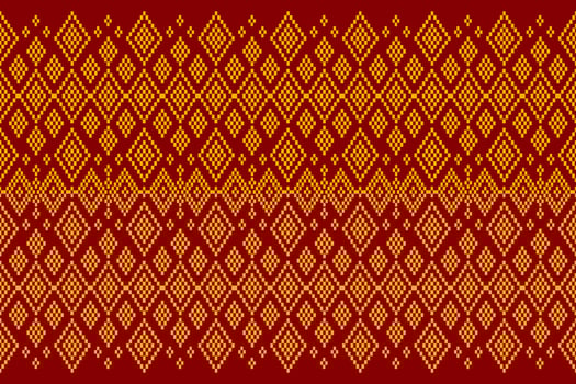 Seamless geometric ethnic asian oriental and tradition pattern design for texture and background. Silk and fabric pattern decoration for carpet, clothing, wrapping and wallpaper vector