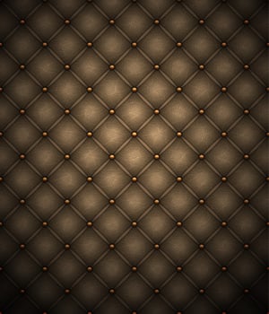 Vector illustration of Dark brown leather upholstery background