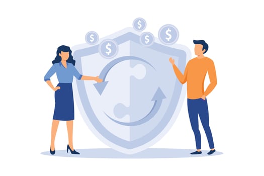 peer to peer illustration exclusive design inspiration. vector