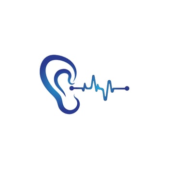 Hearing Logo Template vector