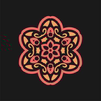 Vector Mandala ornament. Vintage decorative elements. Oriental round pattern. Islam, Arabic, Indian, turkish, pakistan, chinese, ottoman motifs. free Vector