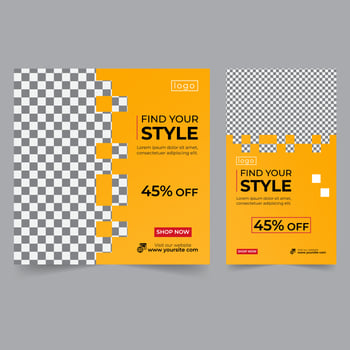 Fashion sale social media post and story. fashion banner for digital marketing, post, story, shop, fashion, web ad, banner, trendy abstract shape with minimal design vector