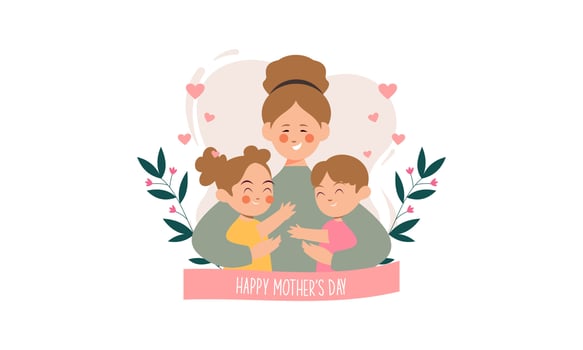 Mother's day concept illustration vector
