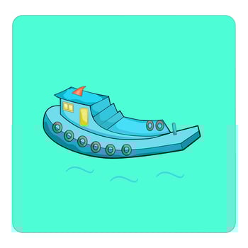 Motor boat transportation icon element abstract background vector illustration