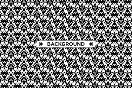 black and white background with ethnic texture vector