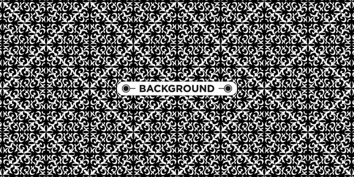 black and white background with ethnic texture vector