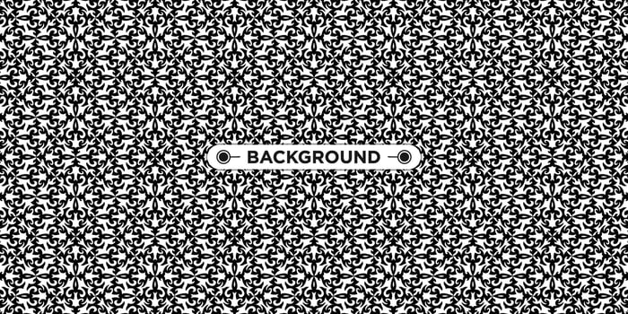 black and white background with ethnic texture vector