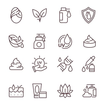 Skin Care Icon Set vector