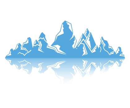 blue iceberg illustration vector