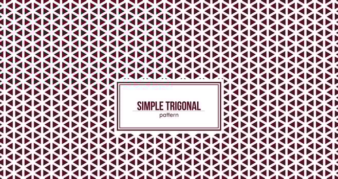 simple trigonal pattern with hexagon illusion effect vector