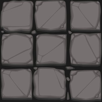 seamless old stonework texture, vector cobblestone patteren