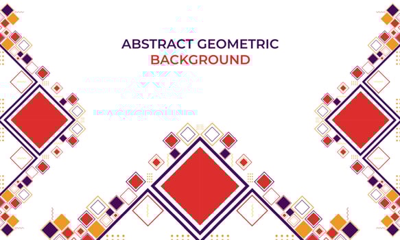 flat colorful abstract geometric background vector