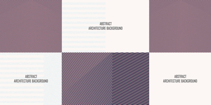 Abstract architecture background with space for texts. Close up line building corner pattern trendy color design. Use for digital template, banner, brochure, backdrop, social media ads, cover. vector