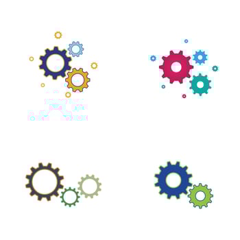 Gear logo icon design vector background template