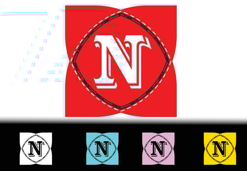 N letter new logo and icon design template vector