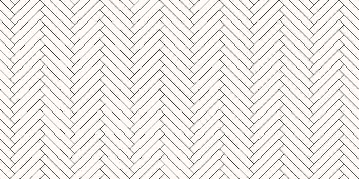 Seamless herringbone floor pattern. White parquet texture tiles. Vector illustration.