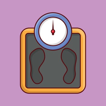weight machine vector illustration on a background.Premium quality symbols. vector icons for concept and graphic design.