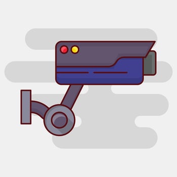 cctv vector illustration on a background.Premium quality symbols. vector icons for concept and graphic design.