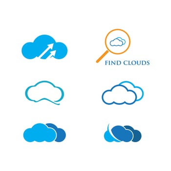 Cloud illustration design vector