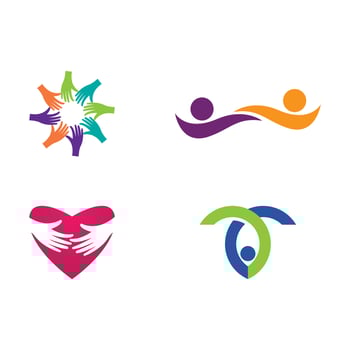 Adoption and community care vector