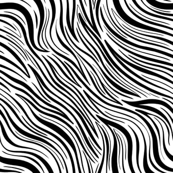 Seamless abstract zebra skin pattern background. Decorative design freehand creative paint. Texture chaotic element. vector