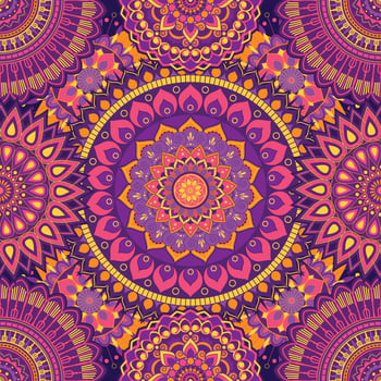 Decorative Mandala Seamless Pattern vector