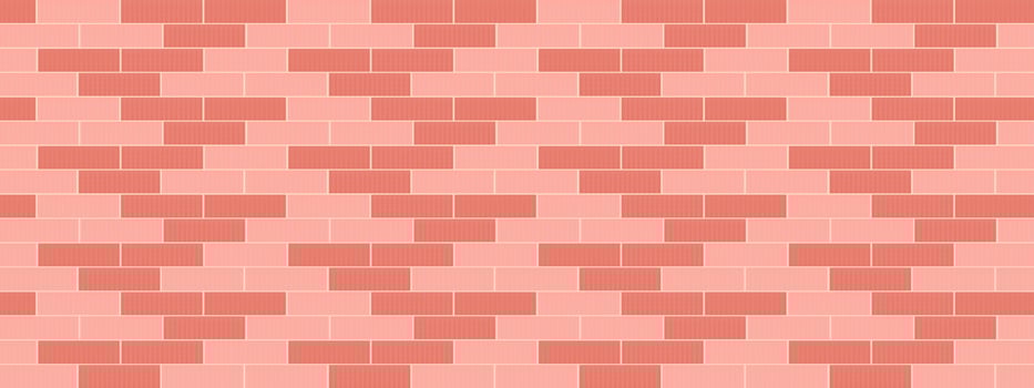 Brickwall backdrop panoramic wallpaper abstract background vector illustration