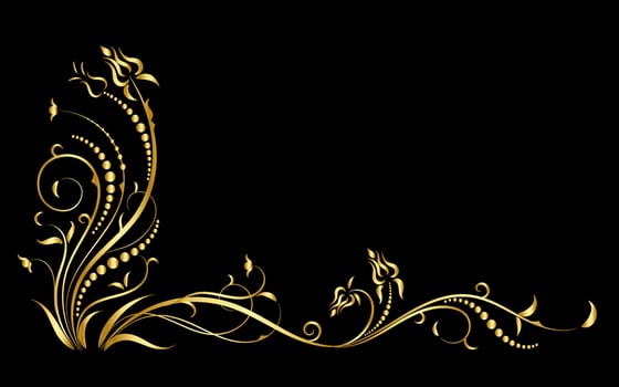 Floral elements design, luxury ornamental graphic element border, swirls flowers,foliage swirl decorative design for page decoration cards, wedding, banner, logos, frames, labels, cafes, boutiques vector