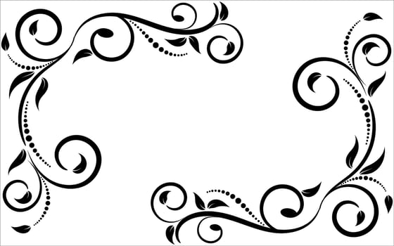 Floral elements design, luxury ornamental graphic element border, swirls flowers,foliage swirl decorative design for page decoration cards, wedding, banner, logos, frames, labels, cafes, boutiques vector