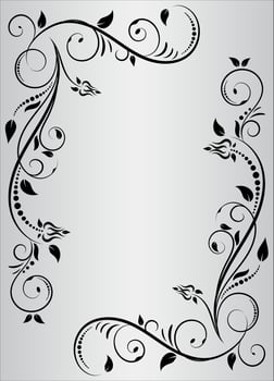 Floral elements design, luxury ornamental graphic element border, swirls flowers,foliage swirl decorative design for page decoration cards, wedding, banner, logos, frames, labels, cafes, boutiques vector
