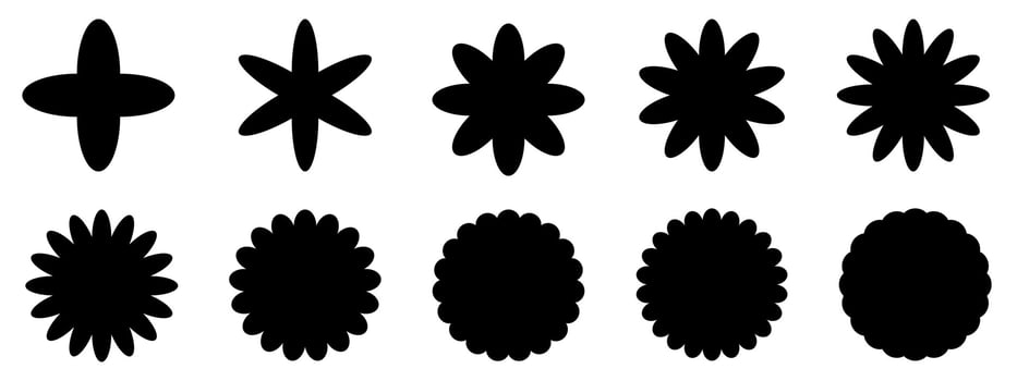 Group of stars icons element abstract background vector illustration