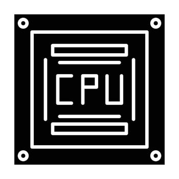 Chip Glyph Icon vector