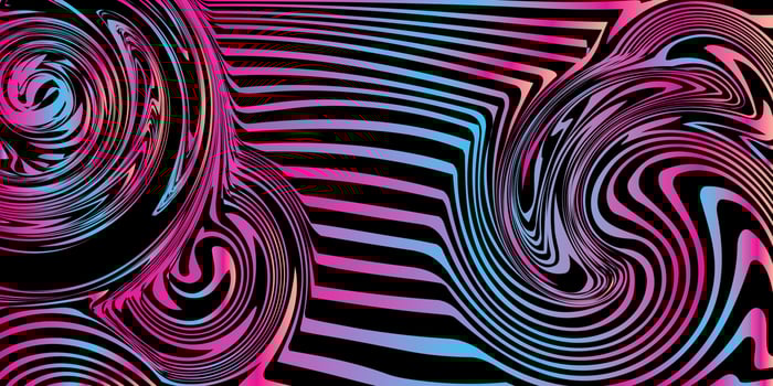 Retro pattern background, abstract Swirl vortex background, 70s party background, twirl shape pattern vector
