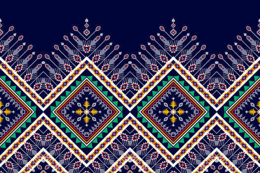 Abstract geometric ethnic pattern design. Aztec fabric carpet mandala ornament boho native chevron textile decoration wallpaper. Tribal ethnic traditional embroidery vector background