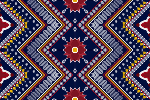 Abstract geometric ethnic pattern design. Aztec fabric carpet mandala ornament boho native chevron textile decoration wallpaper. Tribal ethnic traditional embroidery vector background